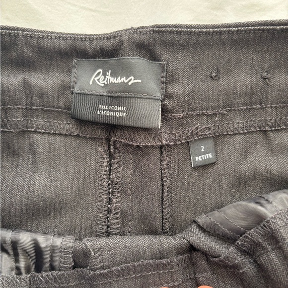 Reitmans Petite Charcoal Straight Leg Pants - Picture 4 of 4